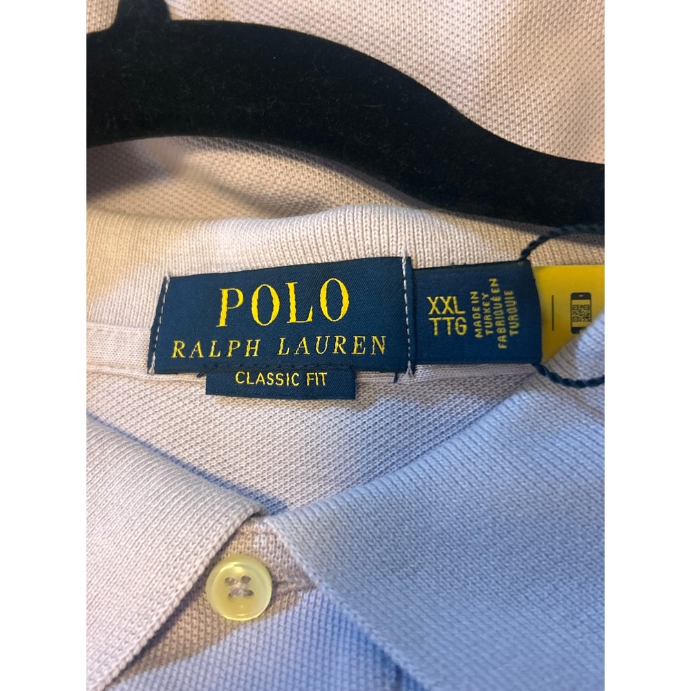 NWT Mens Polo Ralph Lauren Classic Polo Size XXL Light Purple - Picture 5 of 6